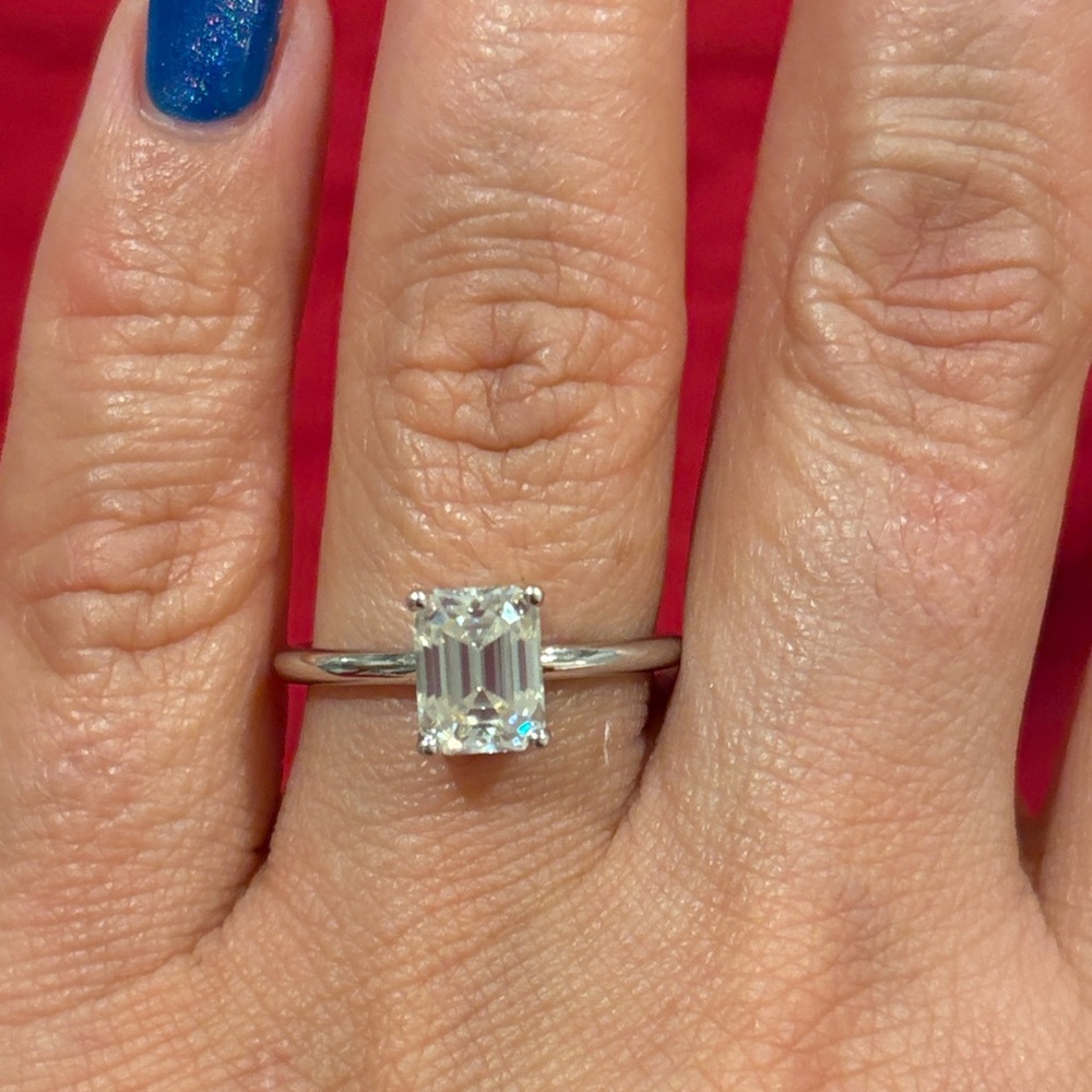 1CT moissanite ring